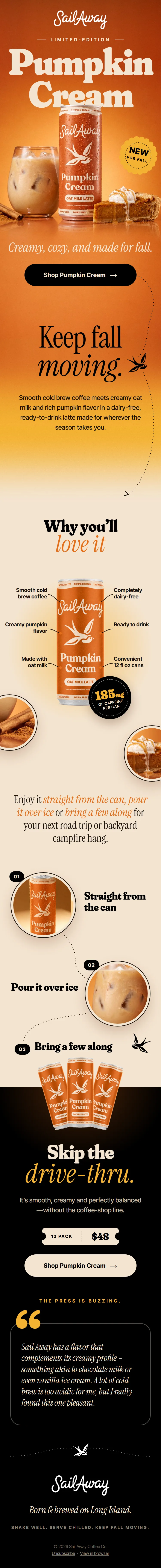 Seasonal campaign email design